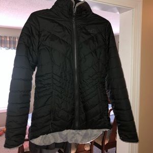 Grey North Face Insulated Reversible Jacket